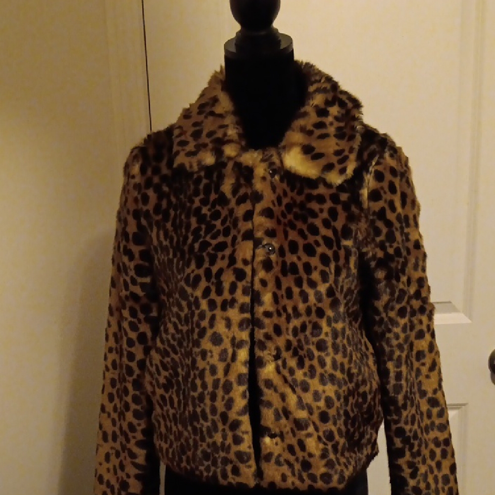 Dex Animal Print Teddy Jacket